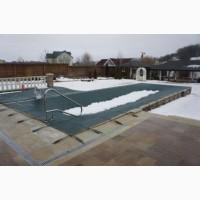 Защитное зимнее летнее накрытие тент батут для бассейнов