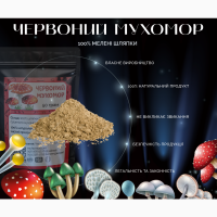 Мухомор Червоний мелені капелюшки 50 грам