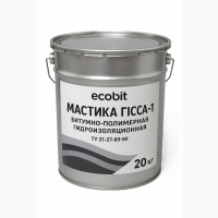 Мастика Гіссар-1 Ecobit бітумно-полімерна холодна гідроізоляційна ТУ 21-27-89-80 20 кг