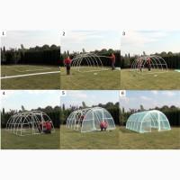 Теплица арочная с дверями 6x3m