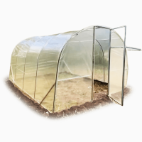 Теплиця «Титан» шириною 3 м з оцинкованої труби з плівкою