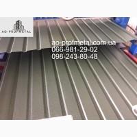 Профнастил на забор ПС-10 темно-коричневый матовий РАЛ 8019