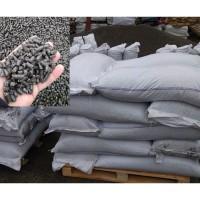 Пелети, брикети з лушпиння насипом або у біг бегах