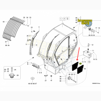 Фільтр повітряний кабіни Claas, Kramer, Mercedes 0013045860, 1000272301, 1000284306