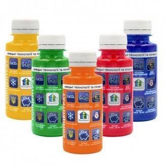 Барвники пігменти для фарб Кольорова Хата (28 кольорів) 100 мл