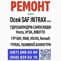 Ремонт та заміна інтраксів осей SAF. Відновлення зломаних та кривих осей SAF, ВPW