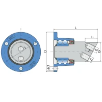Ступиця ріжучого вузла IL50S-98/3T-2xM16 FKL, 34189000-SP Horsch, 34255100 Horsch