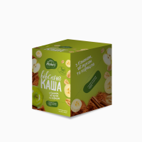 Каша вівсяна з бананом, яблуком та корицею 480 г (12 шт.)
