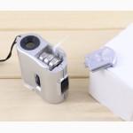 Карманный микроскоп MG 9592 60X с LED и ультрафиолетовой подсветкой