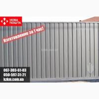 Профнастил серый матовый, металлопрофиль графит