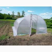 Теплиця «Титан» шириною 4 м з оцинкованої труби з плівкою