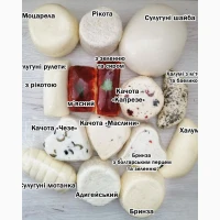 Фета Крем-сир Адигейський сир Бринза фермерська Рікота Сулугуні