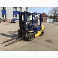 Сдам в аренду погрузчик Komatsu FD25T-14, 2500 кг, 4500 мм подъем, каретка, вагонник