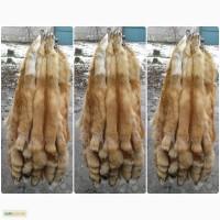 Натуральный мех лисы, шкуры рыжей лисы