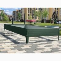 Сборная грядка матовая, сборная Люкс высокая, металлическая грядка