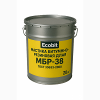 Мастика битумно-резиновая для фундамента МБР-38 Ecobit ГОСТ 30693-2000 20 кг
