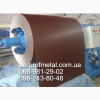 Лист гладкий с полимерным покрытием РАЛ 8017, Плоский гладкий лист коричневого цвета