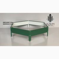 Збірна клумба піксель, збірна Люкс висока, металева клумба