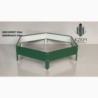 Збірна клумба піксель, збірна Люкс висока, металева клумба