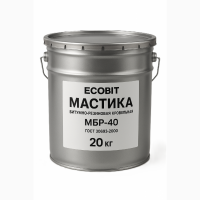 Мастика битумно-резиновая кровельная МБР-40 Ecobit ГОСТ 30693-2000 20 кг