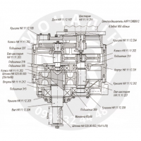 Крышка НИ.11.12.202 корпуса редуктора НИ.11.12