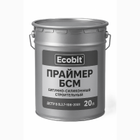 Праймер БСМ Ecobit Холодний бітумно-силіконовий ізоляційний ГОСТ 30693-2000 20 л