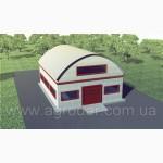 Бескаркасные арочные ангары