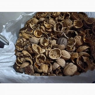 Продається шкаралупа грецького горіха 2000кг скорлупа грецкого ореха 2т