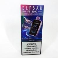 Електронна сигарета ELFBAR FS18000 ••• Виноград з льодом