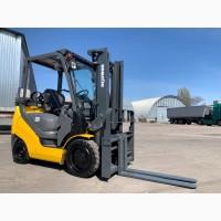Вилочний автонавантажувач Komatsu, компакт з кабіною та позиціонером для кожної вили