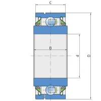 Підшипник кульковий SBX1227 FKL, 409556A1 Case, RMX 370 Case